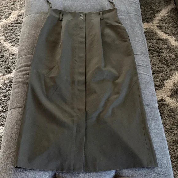 Vintage Dana Brooke Button Front Gazette Skirt - Picture 2 of 5